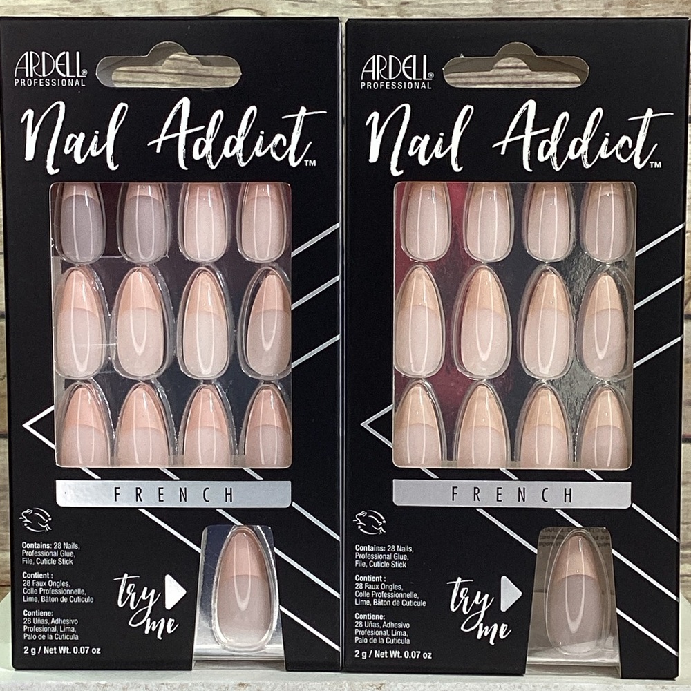 Ardell Nail Addict French Press-On Nails - Nude Pink Ombre